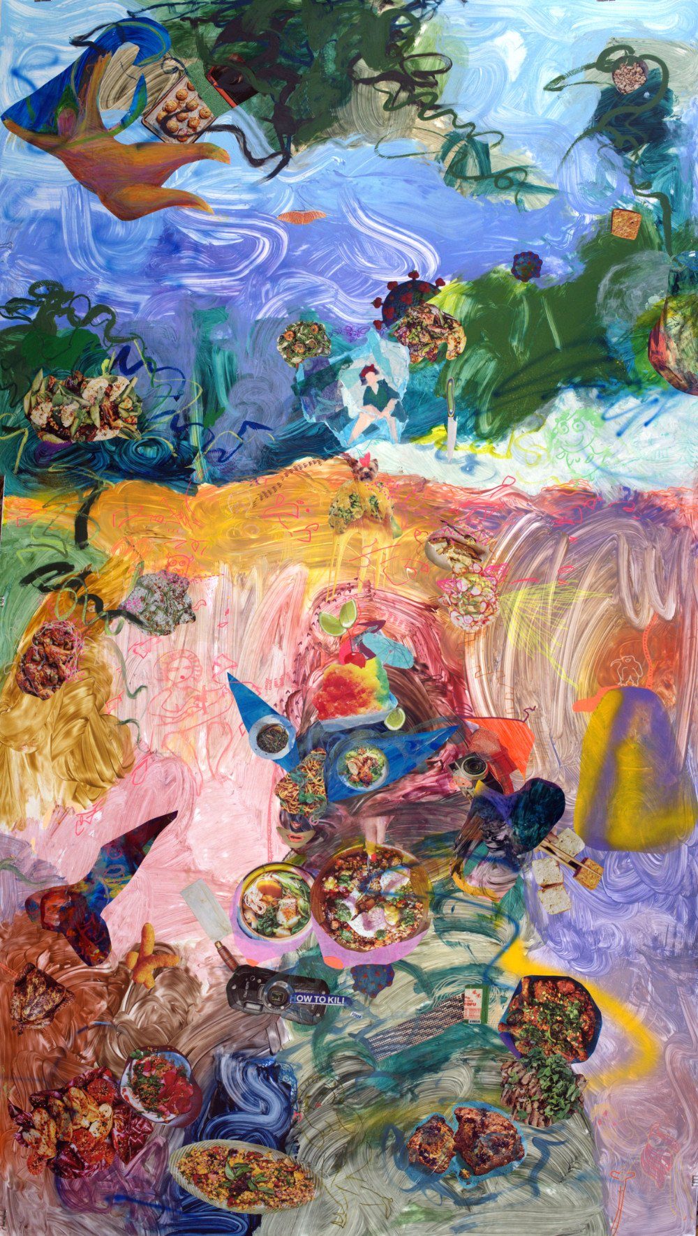 I don’t know how to cook but I know how to buy off the kitchen god (detail)